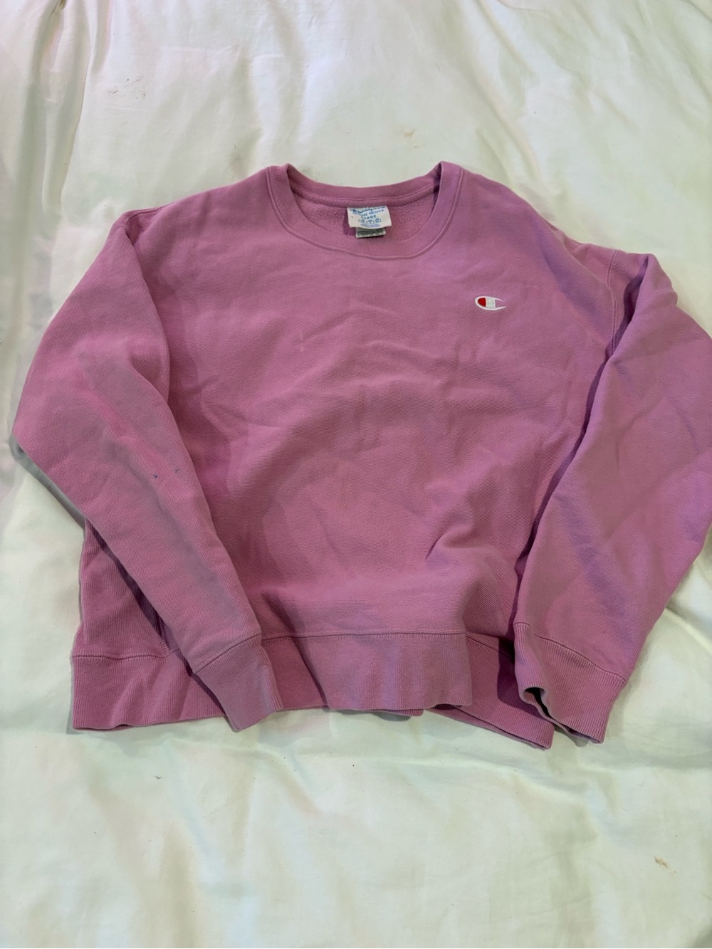 Champion Women's Pink Crewneck Sweatshirt